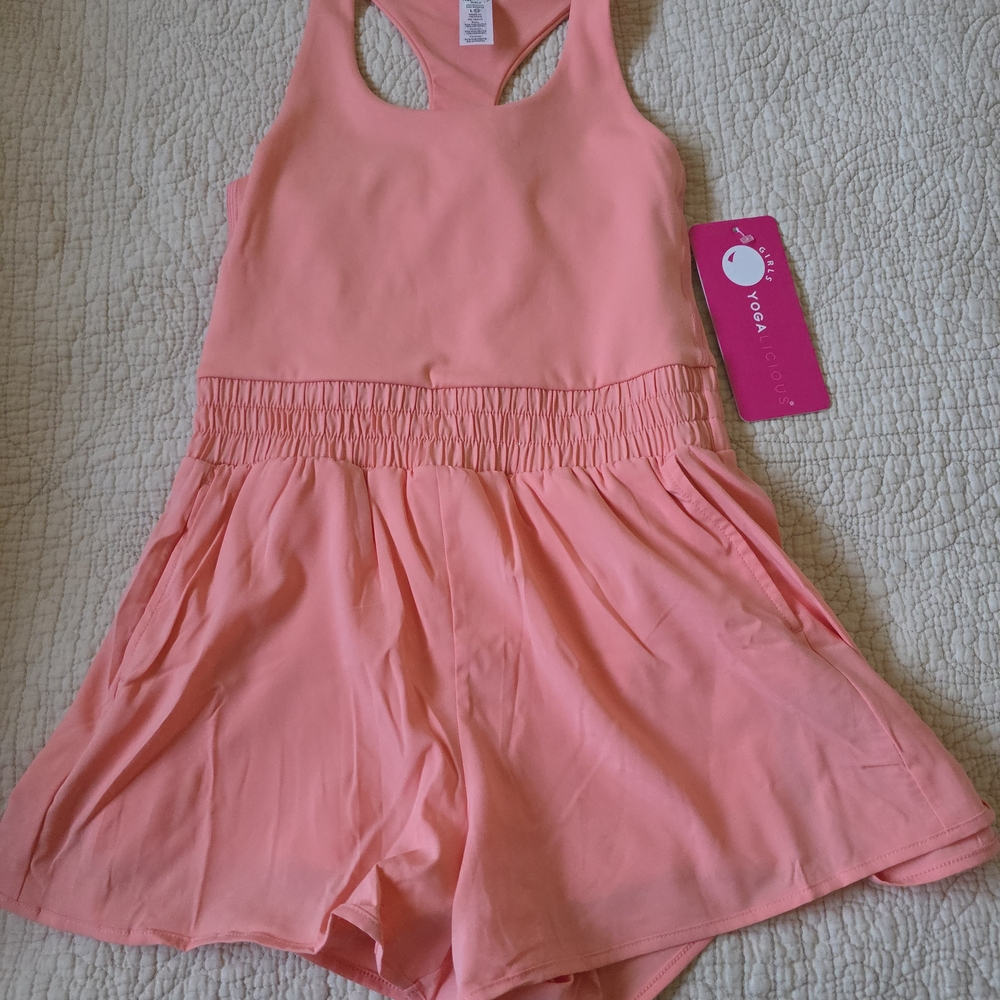 Yogalicious Kids One Piece in Soft Peach
